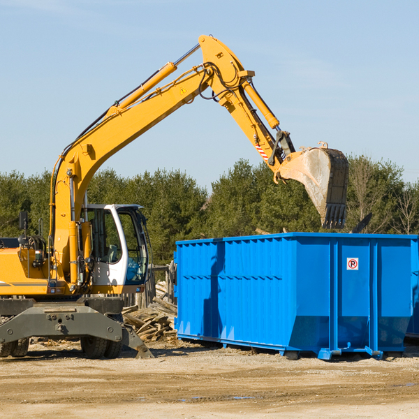 can i choose the location where the residential dumpster will be placed in Park MI